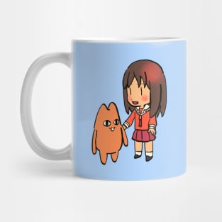 I draw chibi osaka and chiyo chan's dad (front ver.) / azumanga daioh Mug